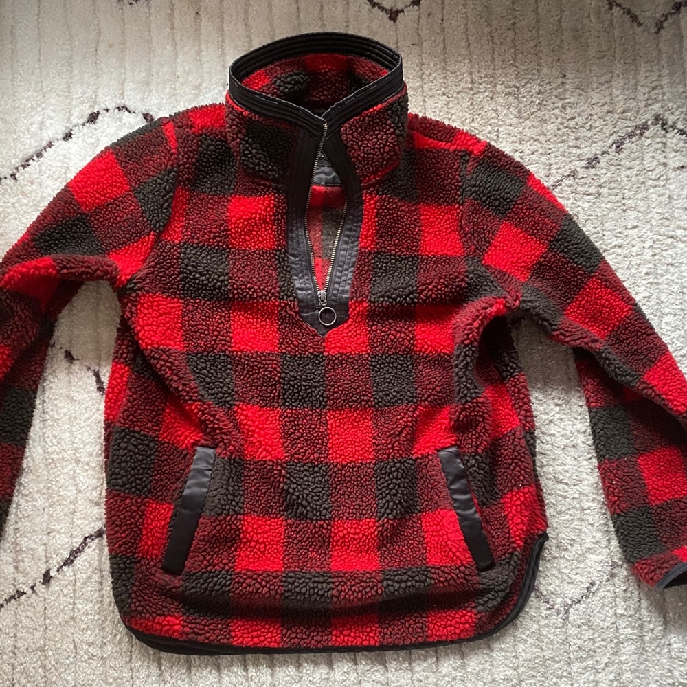 Abercrombie and Fitch Plaid Fleece